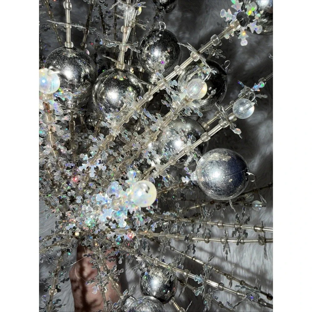 Pier 1 One Imports Christmas Tree Garland Sticks Silver NEW Gift Holiday NWT
